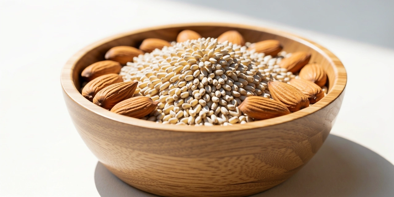 Vollkorn und Nüsse